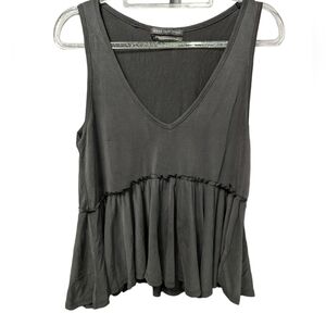 Urban Outfitters Cali Plunging Babydoll Cami Top Sz S